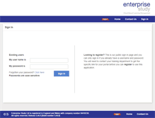 Tablet Screenshot of inbeta3.enterprisestudy.com
